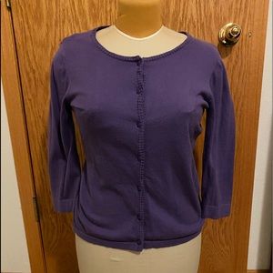 Coldwater Creek Purple Cardigan - Small